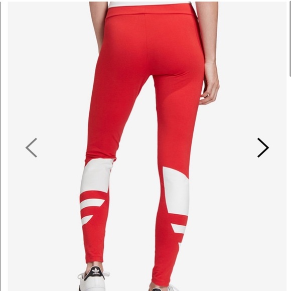 Red Adidas Leggings - Picture 6 of 10